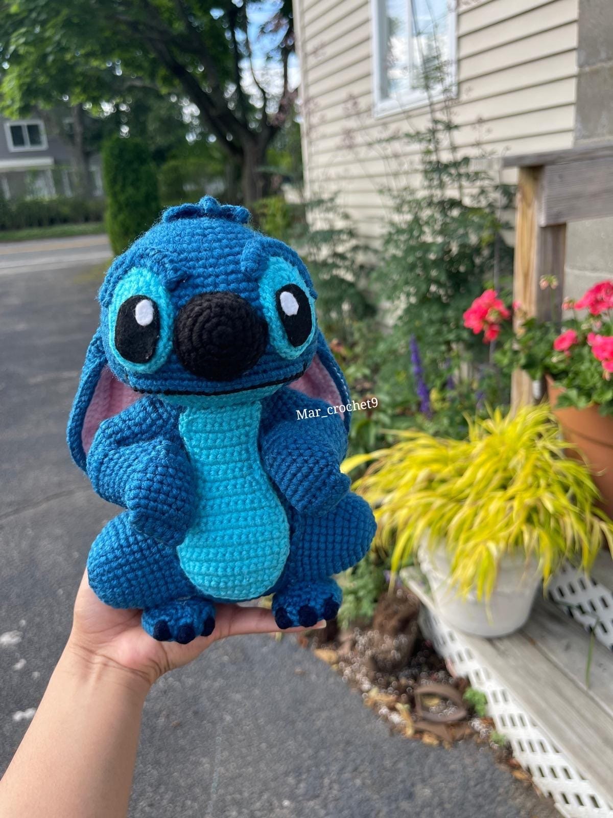 Peluche de crochet Stitch azul